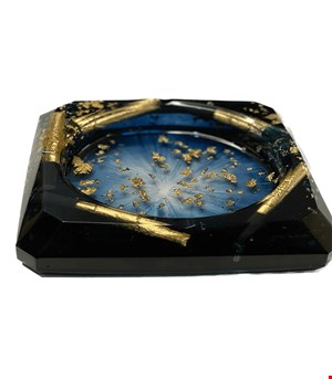 زیرسیگاری رزینی طرح سیگار طلا