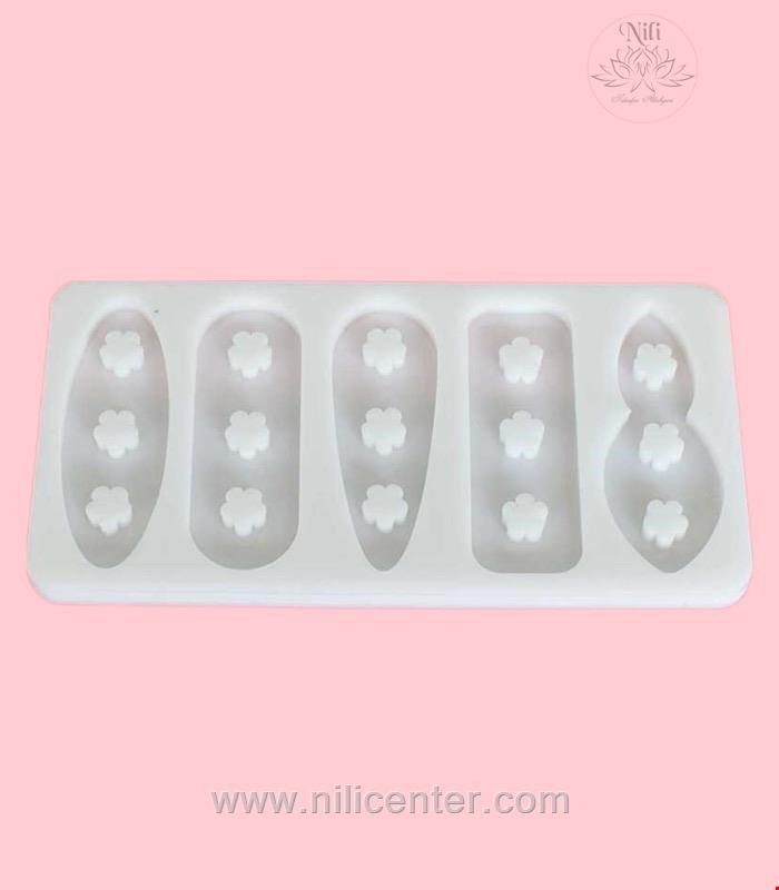 قالب سیلیکون گیره مو طرح گل